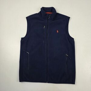 Polo Ralph Lauren Small‎ Pony Performance Vest Jacket Zip Up Blue